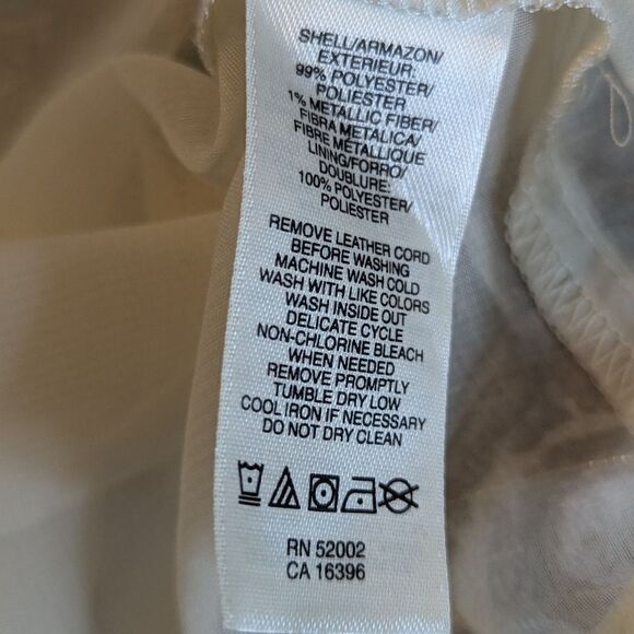 DKNY Jeans Blue Patterned Boho Babydoll Top - Picture 7 of 7